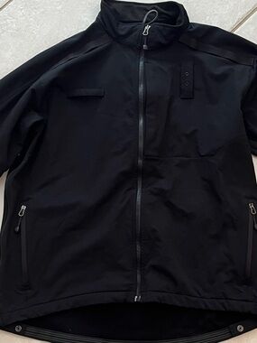 Mens The North Face black Polyester Fleece lined full zip Tactile Jacket